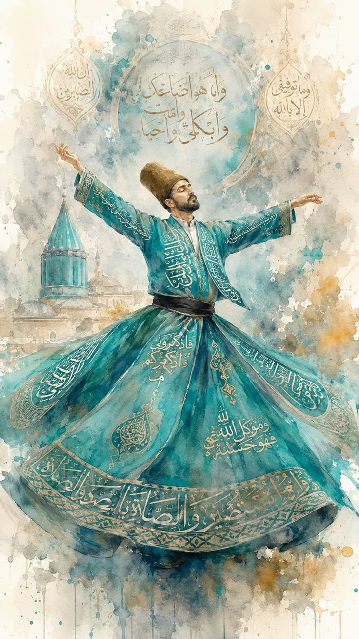 Mevlana سجادة حائط 14