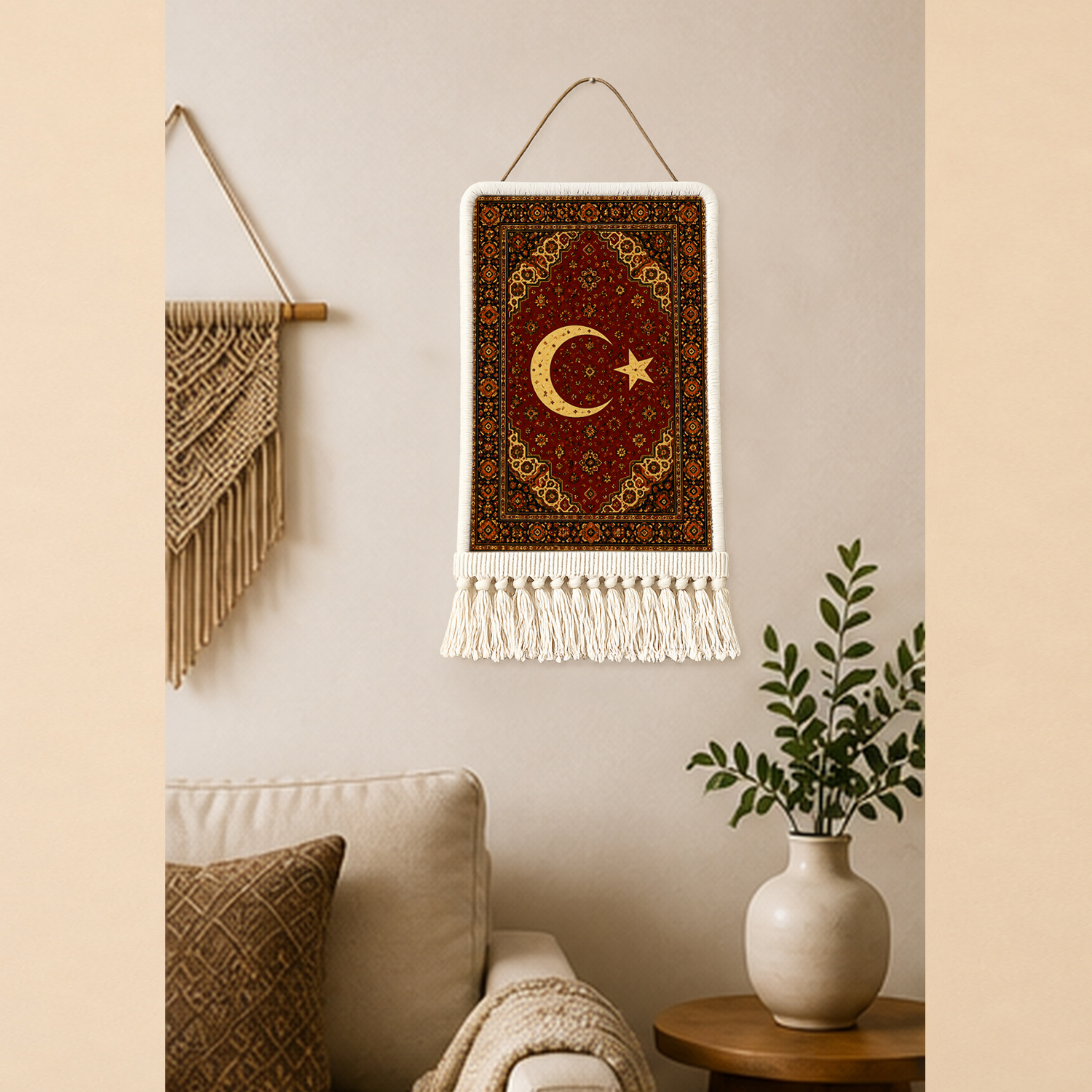 Türk Bayrağı Duvar Kilimi