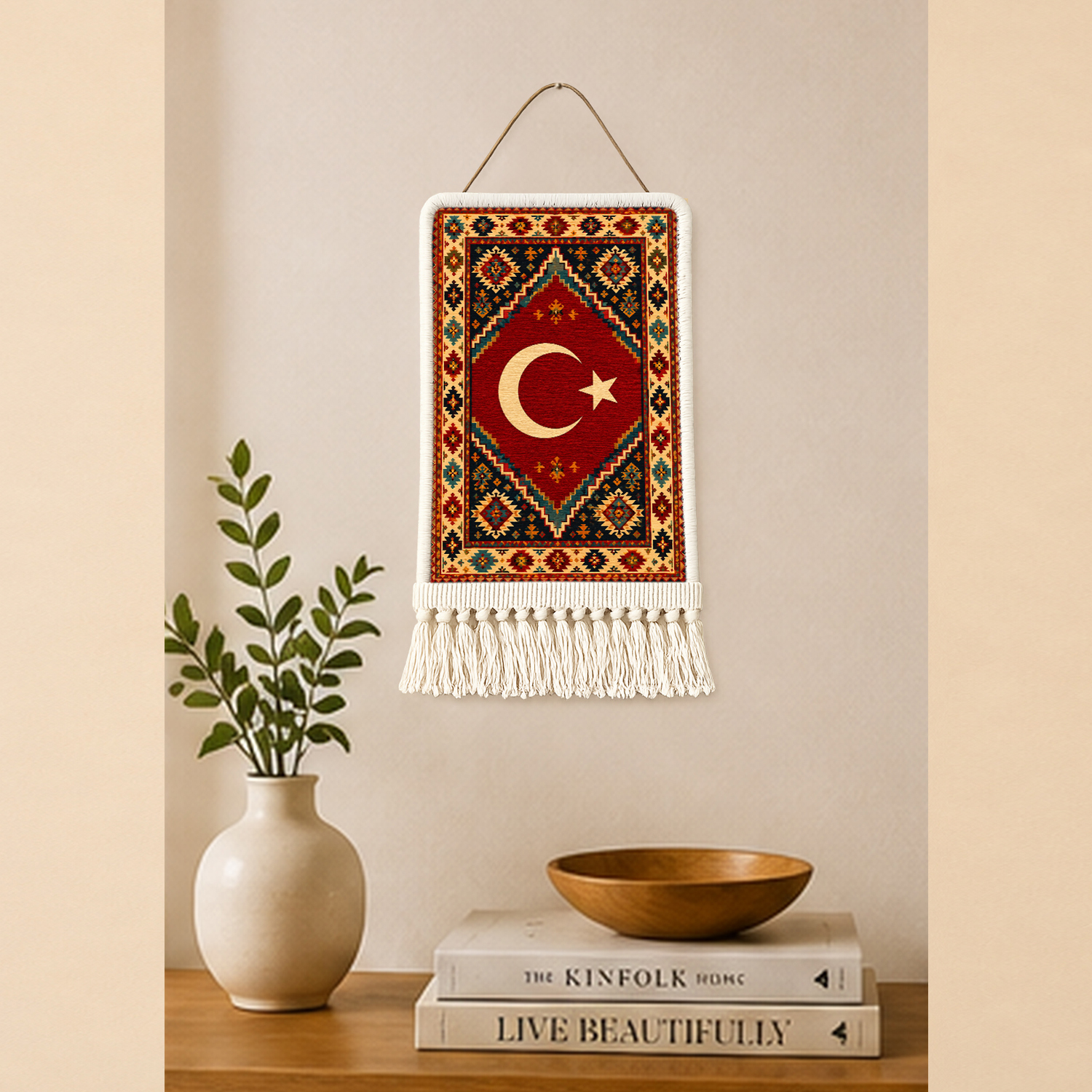 Türk Bayrağı Duvar Kilimi 02
