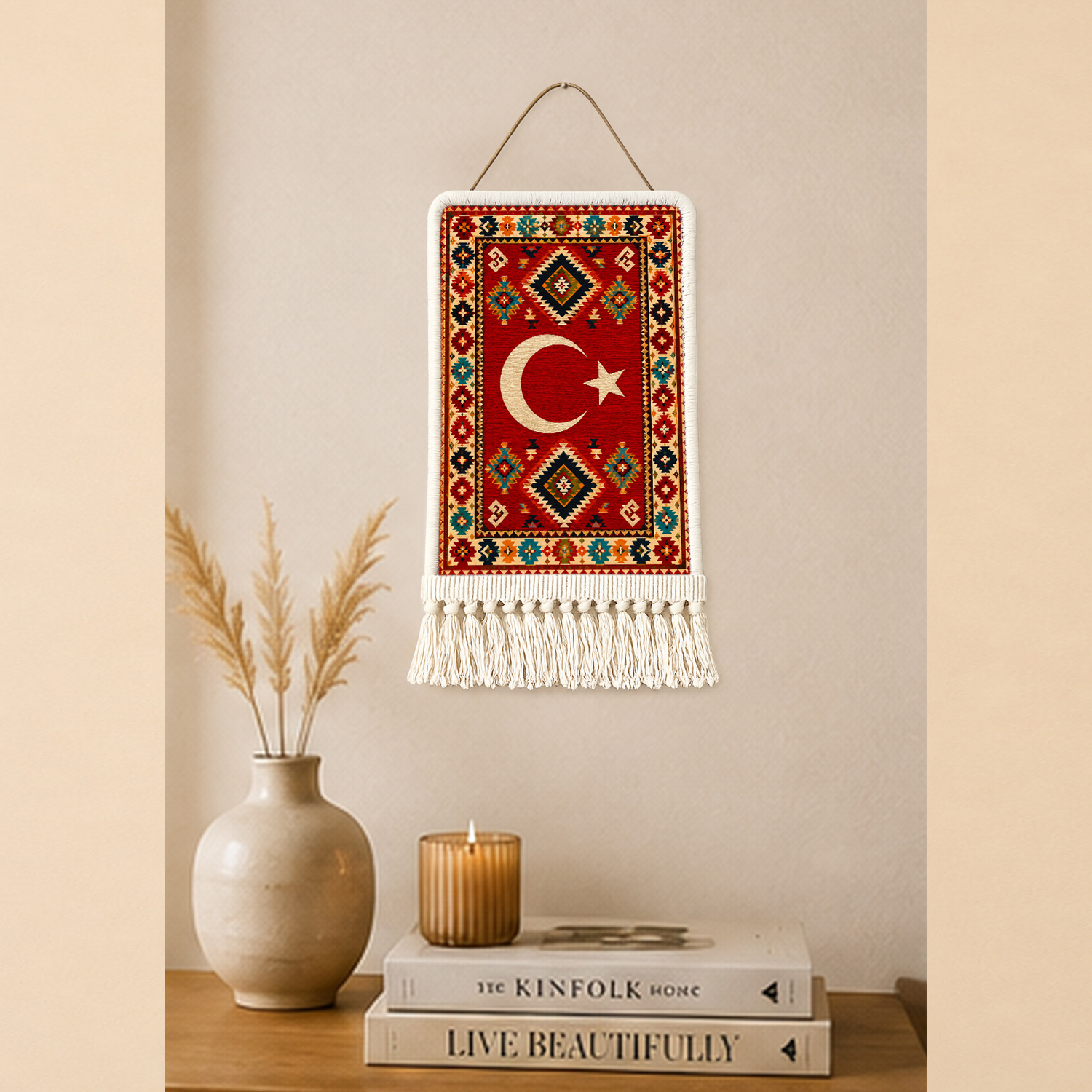 Türk Bayrağı Duvar Kilimi 03
