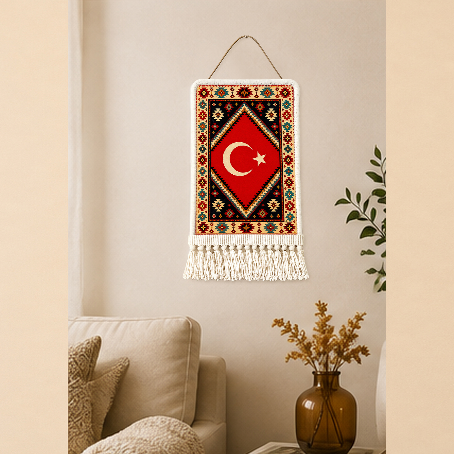 Türk Bayrağı Duvar Kilimi 06