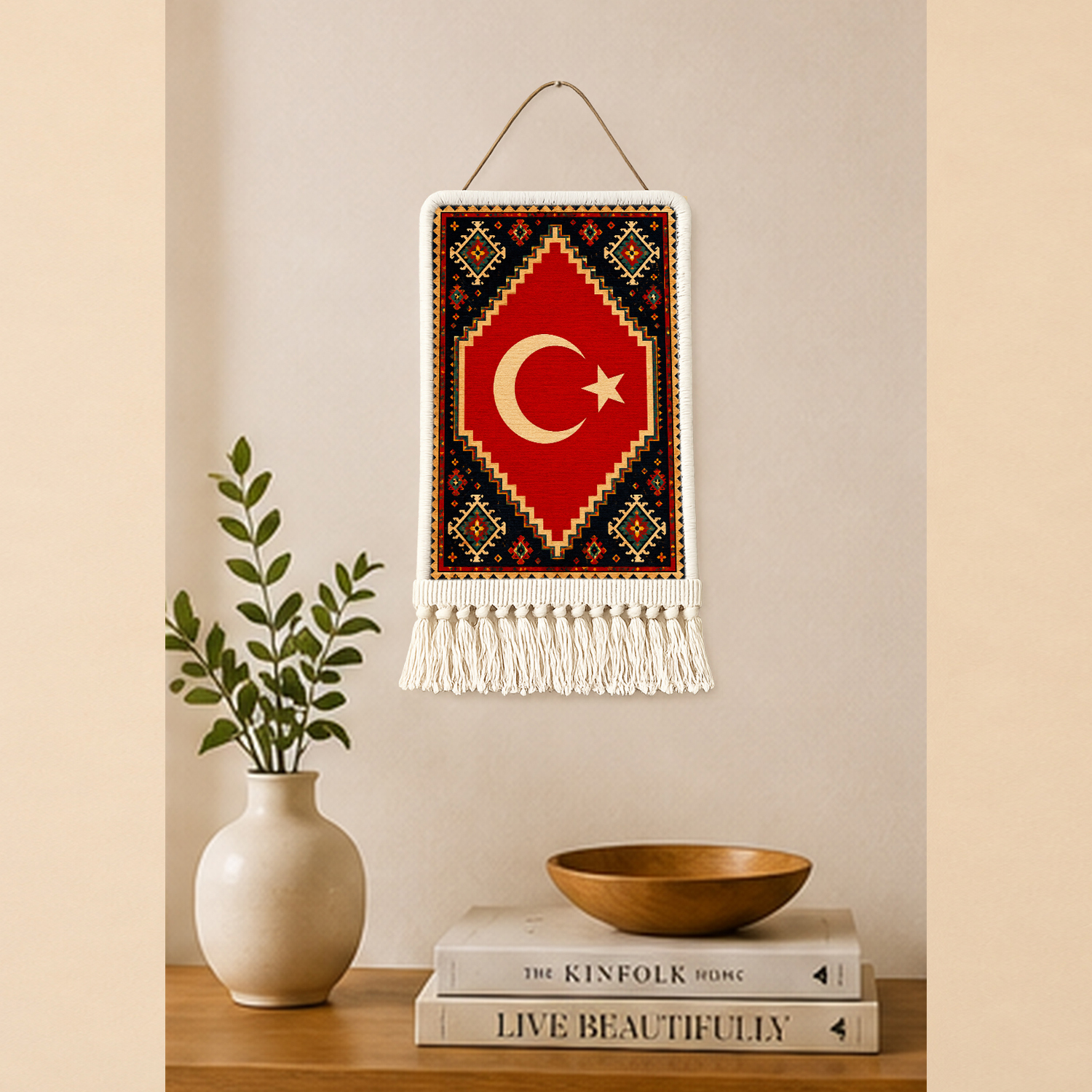 Türk Bayrağı Duvar Kilimi 12