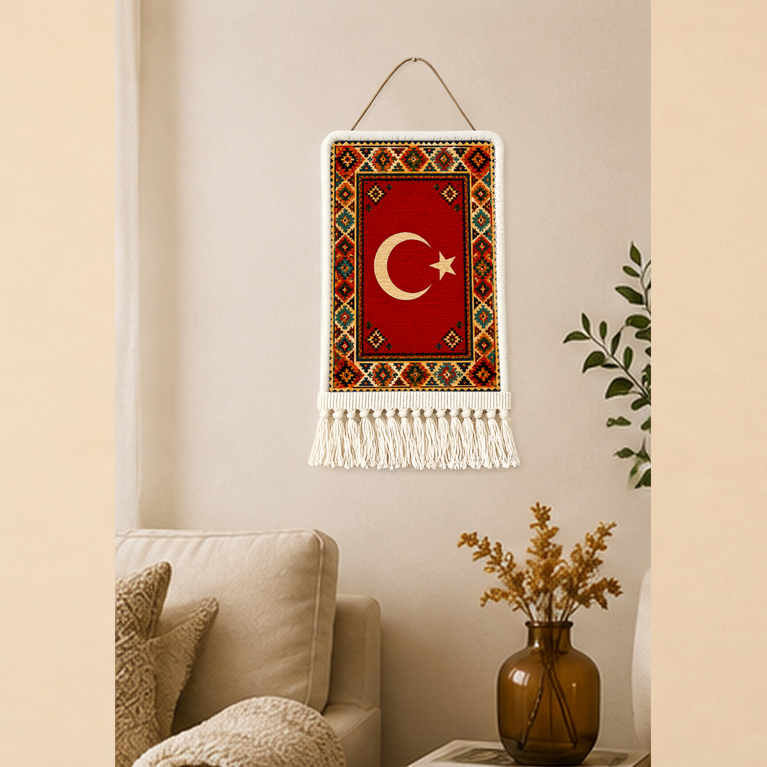 Türk Bayrağı Duvar Kilimi 16